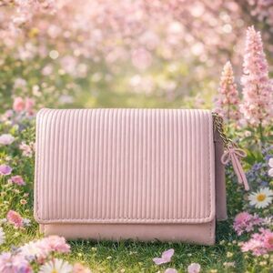 Chic Blush Women's Wallet with bow accent. Super soft !!